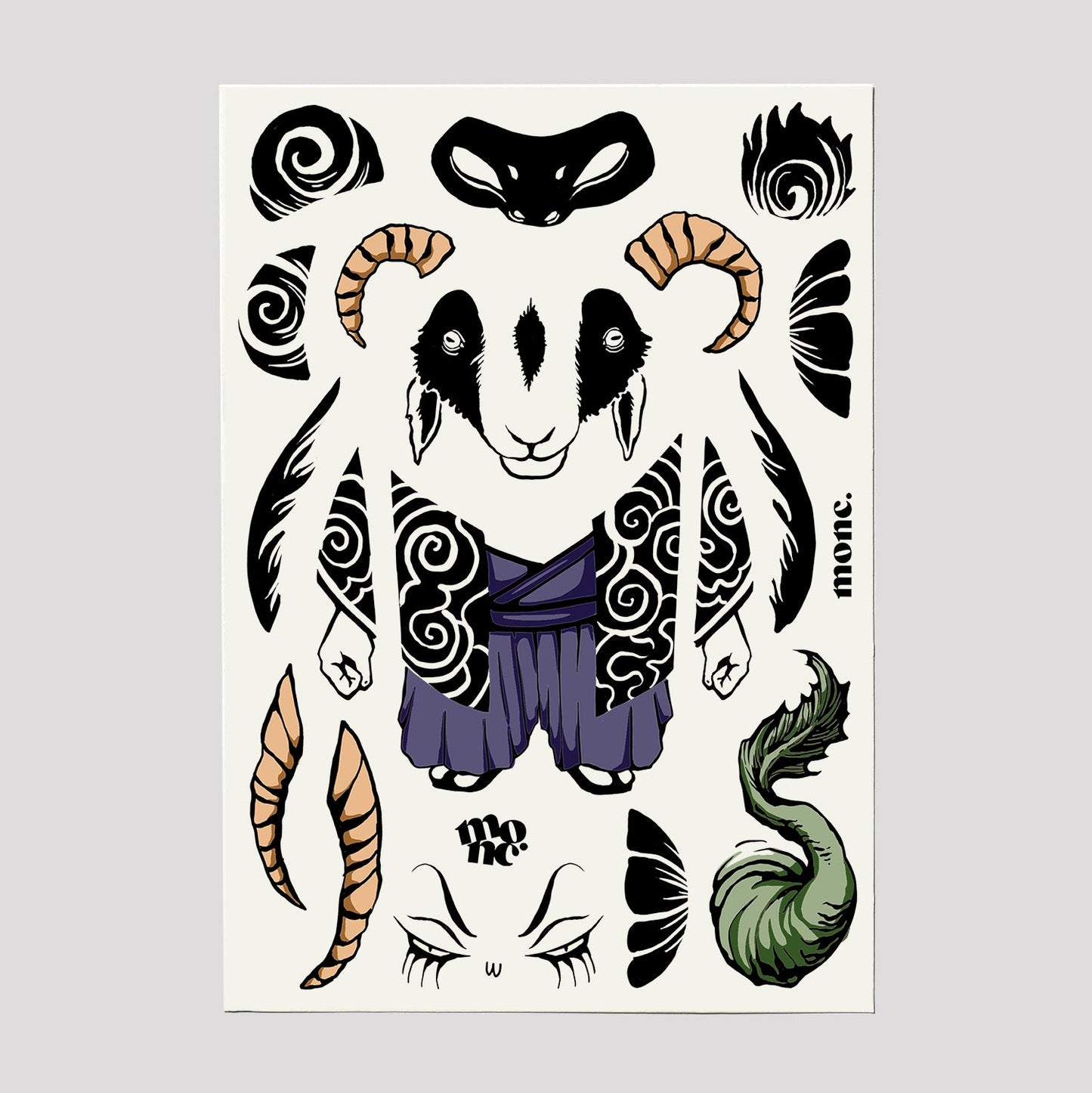 goat yokai set
