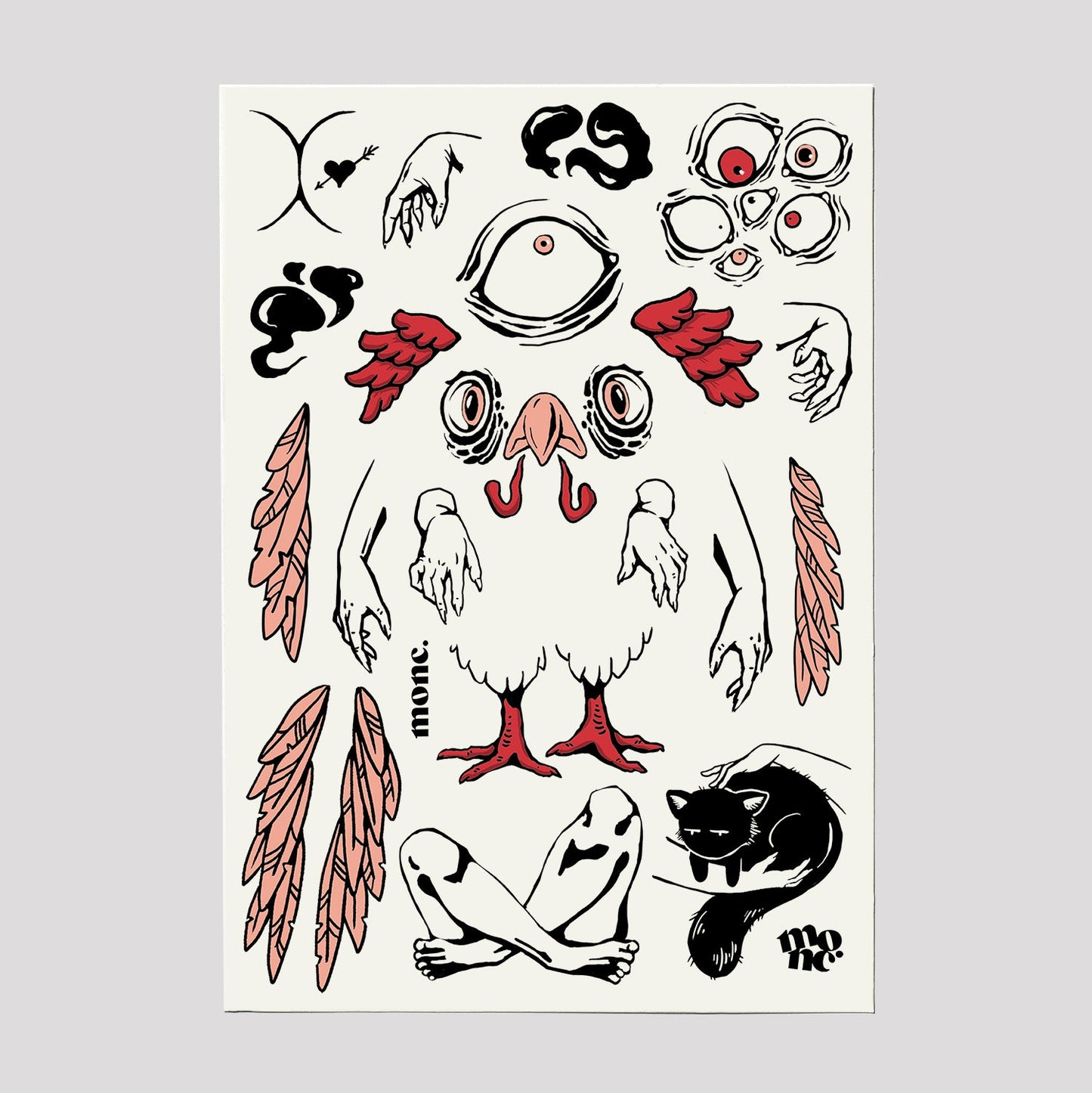 creepy chicken set